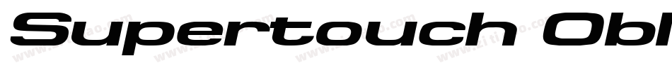 Supertouch Oblique字体转换